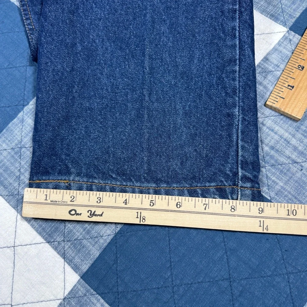Vintage 90s Levis 517 Orange Tab Bootcut Jeans Mens 33x32 Blue Denim Made in USA